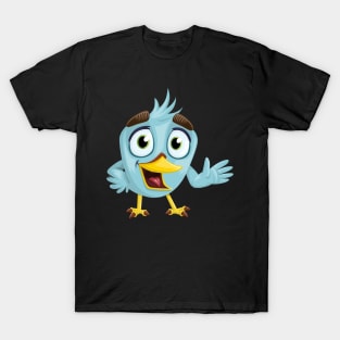 Cute and Funny Waving Bird T-Shirt